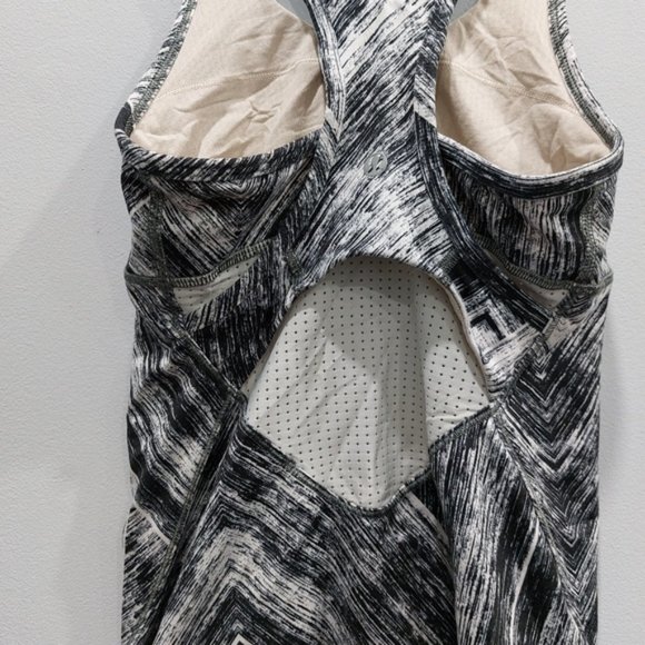 Lululemon Crossback Tank Heatwave White Black Size 2 - Picture 5 of 7